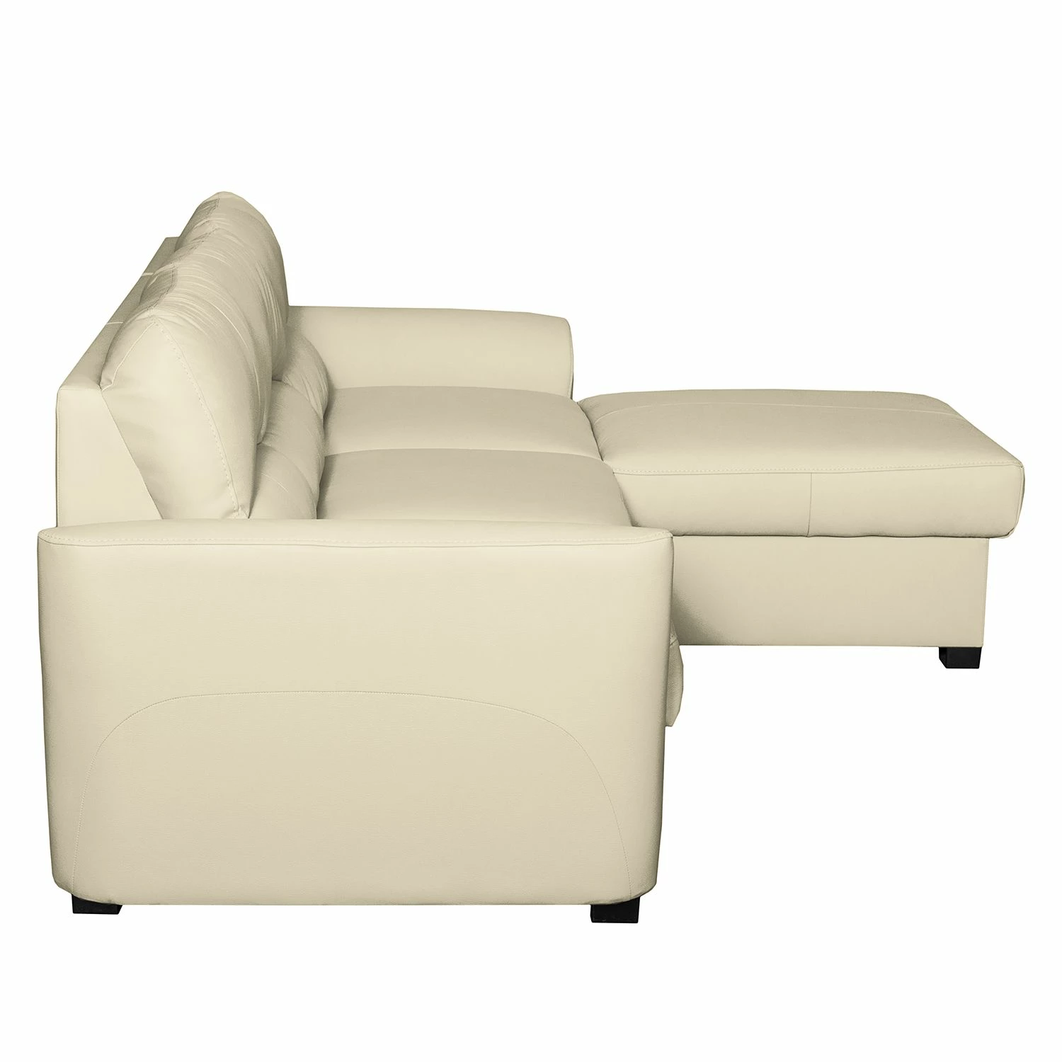Ecksofa Parilla II - Kunstleder - Ecru - Longchair davorstehend rechts 5 Ecksofa Parilla II - Kunstleder - Ecru - Longchair davorstehend rechts – Bild 5
