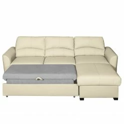 Ecksofa Parilla II - Kunstleder - Ecru - Longchair davorstehend rechts 22 Ecksofa Parilla II - Kunstleder - Ecru - Longchair davorstehend rechts -WOHNZIMMERMÖBEL Verkäufe ecksofa parilla mit schlaffunktion kunstleder longchair davorstehend rechts ecru 5071088