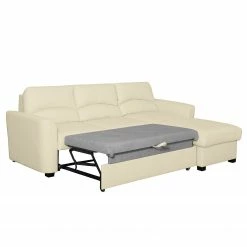 Ecksofa Parilla II - Kunstleder - Ecru - Longchair davorstehend rechts 23 Ecksofa Parilla II - Kunstleder - Ecru - Longchair davorstehend rechts -WOHNZIMMERMÖBEL Verkäufe ecksofa parilla mit schlaffunktion kunstleder longchair davorstehend rechts ecru 5071092