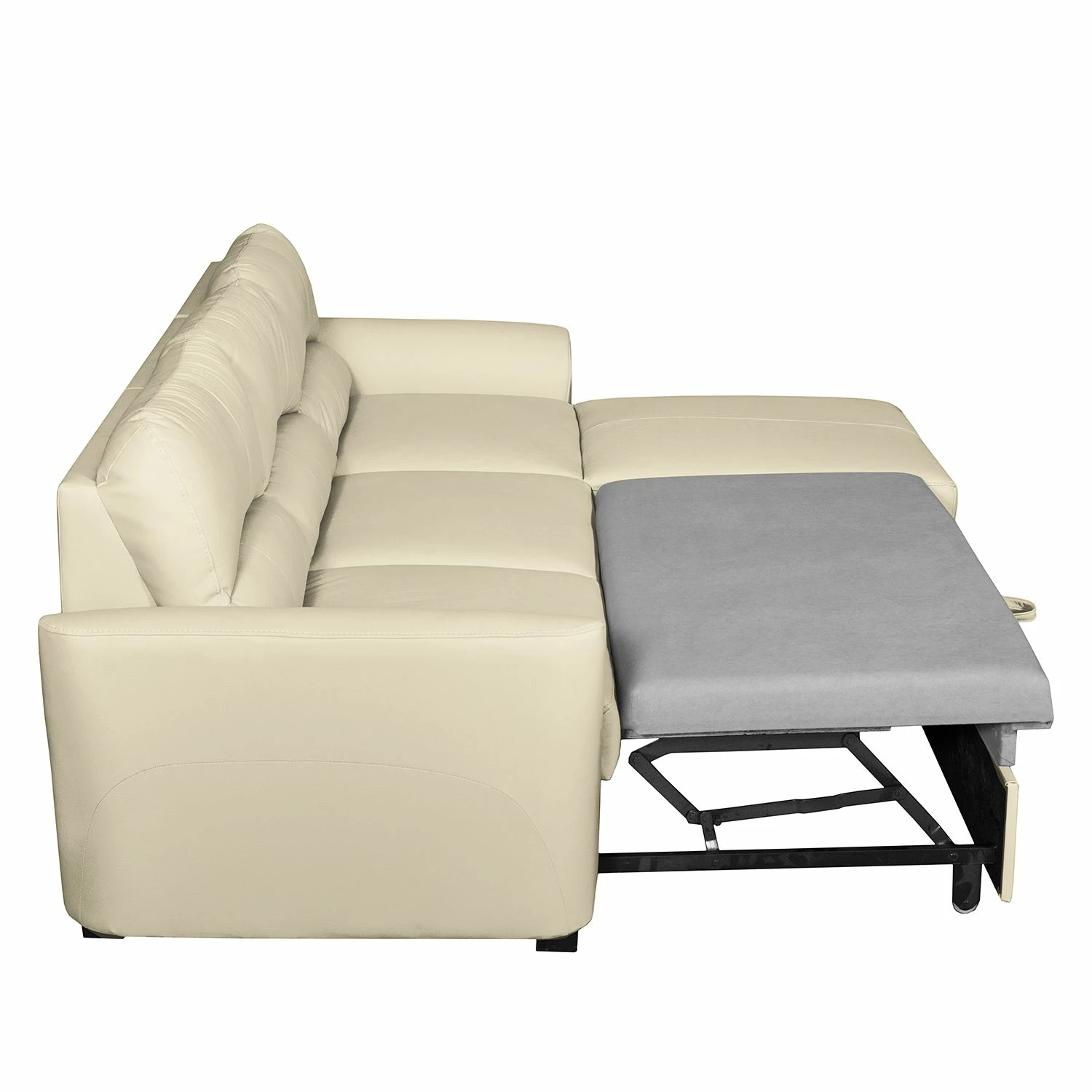 Ecksofa Parilla II - Kunstleder - Ecru - Longchair davorstehend rechts 11 Ecksofa Parilla II - Kunstleder - Ecru - Longchair davorstehend rechts – Bild 11