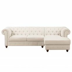 Maison Belfort Ecksofa Pintano - Beige - Ottomane davorstehend rechts -WOHNZIMMERMÖBEL Verkäufe ecksofa pintano webstoff beige 4896768