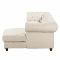 Maison Belfort Ecksofa Pintano - Beige - Ottomane davorstehend rechts -WOHNZIMMERMÖBEL Verkäufe ecksofa pintano webstoff beige 4896772