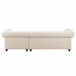 Maison Belfort Ecksofa Pintano - Beige - Ottomane davorstehend rechts -WOHNZIMMERMÖBEL Verkäufe ecksofa pintano webstoff beige 4896776