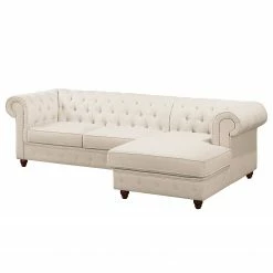 Maison Belfort Ecksofa Pintano - Beige - Ottomane davorstehend rechts -WOHNZIMMERMÖBEL Verkäufe ecksofa pintano webstoff beige 4896784
