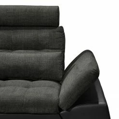 Fredriks Ecksofa Puntiro (mit Schlaffunktion) - Kunstleder / Webstoff - Kunstleder Lilo / Strukturstoff Satur: Schwarz / Anthrazit -WOHNZIMMERMÖBEL Verkäufe ecksofa puntiro mit schlaffunktion kunstleder webstoff longchair davorstehend links schwarz anthrazit 4537308