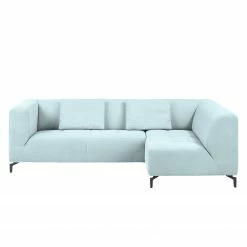 Fredriks Ecksofa Rosewood Webstoff - Pastellblau - Ottomane davorstehend rechts - Ohne Hocker -WOHNZIMMERMÖBEL Verkäufe ecksofa rosewood webstoff ottomane davorstehend rechts ohne hocker pastellblau 4639284