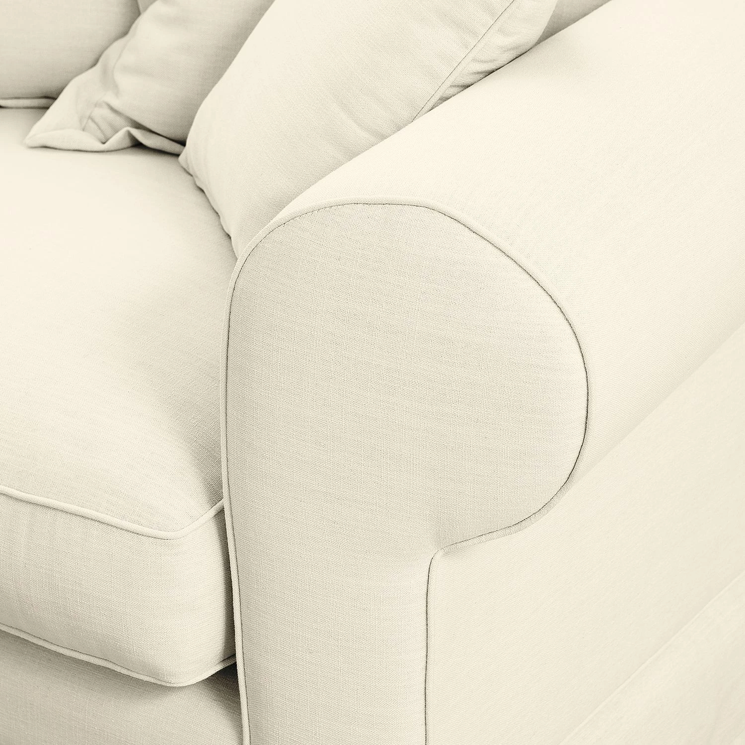 Maison Belfort Ecksofa Saltum Webstoff - Cremeweiß - Longchair davorstehend links 8 Maison Belfort Ecksofa Saltum Webstoff - Cremeweiß - Longchair davorstehend links – Bild 8