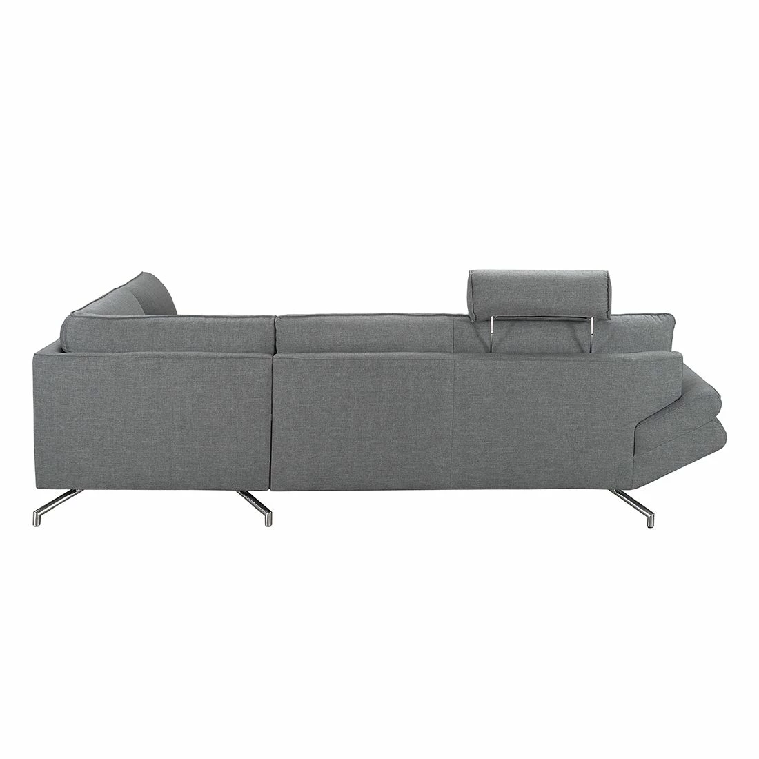 Loftscape Ecksofa Sharon - Webstoff Grau - Ottomane davorstehend rechts - Mit 2 Kopfstützen 7 Loftscape Ecksofa Sharon - Webstoff Grau - Ottomane davorstehend rechts - Mit 2 Kopfstützen – Bild 7