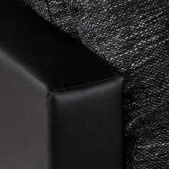 Fredriks Ecksofa Sibenik - Kunstleder / Strukturstoff Schwarz / Grau - Longchair davorstehend rechts - Ohne Hocker -WOHNZIMMERMÖBEL Verkäufe ecksofa sibenik kunstleder schwarz strukturstoff schwarz grau ottomane davorstehend rechts 399246