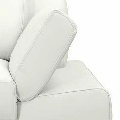 Loftscape Ecksofa Silvano - Kunstleder Weiß - Longchair davorstehend links - mit 1 Kopfstütze -WOHNZIMMERMÖBEL Verkäufe ecksofa silvano kunstleder weiss longchair davorstehend links 491057