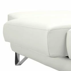 Loftscape Ecksofa Silvano - Kunstleder Weiß - Longchair davorstehend links - mit 1 Kopfstütze -WOHNZIMMERMÖBEL Verkäufe ecksofa silvano kunstleder weiss longchair davorstehend links 491058