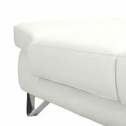 Loftscape Ecksofa Silvano - Kunstleder Weiß - Longchair davorstehend links - mit 1 Kopfstütze -WOHNZIMMERMÖBEL Verkäufe ecksofa silvano kunstleder weiss longchair davorstehend links 491059