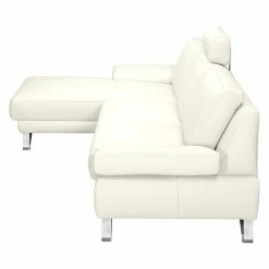 Loftscape Ecksofa Silvano - Kunstleder Weiß - Longchair davorstehend links - mit 1 Kopfstütze -WOHNZIMMERMÖBEL Verkäufe ecksofa silvano kunstleder weiss longchair davorstehend links 491063