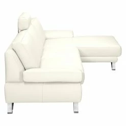 Loftscape Ecksofa Silvano - Kunstleder Weiß - Longchair davorstehend rechts - ohne Kopfstütze -WOHNZIMMERMÖBEL Verkäufe ecksofa silvano kunstleder weiss longchair davorstehend rechts 491098