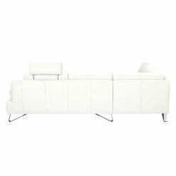 Loftscape Ecksofa Silvano - Kunstleder Weiß - Ottomane davorstehend links - Mit 1 Kopfstütze -WOHNZIMMERMÖBEL Verkäufe ecksofa silvano kunstleder weiss ottomane davorstehend links 443612