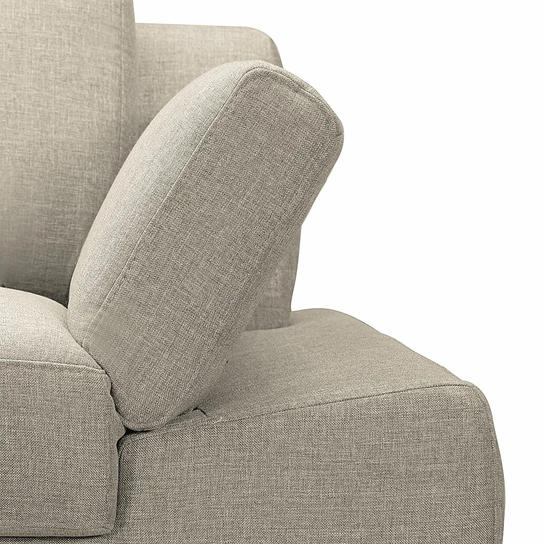 Loftscape Ecksofa Silvano - Webstoff Beige - Longchair davorstehend rechts - ohne Kopfstütze 4 Loftscape Ecksofa Silvano - Webstoff Beige - Longchair davorstehend rechts - ohne Kopfstütze – Bild 4