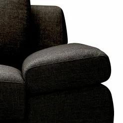 Loftscape Ecksofa Silvano - Webstoff Braun-Schwarz - Longchair davorstehend rechts - mit 1 Kopfstütze -WOHNZIMMERMÖBEL Verkäufe ecksofa silvano webstoff braun schwarz longchair davorstehend rechts 514709
