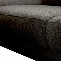 Loftscape Ecksofa Silvano - Webstoff Braun-Schwarz - Longchair davorstehend rechts - mit 1 Kopfstütze -WOHNZIMMERMÖBEL Verkäufe ecksofa silvano webstoff braun schwarz longchair davorstehend rechts 514710