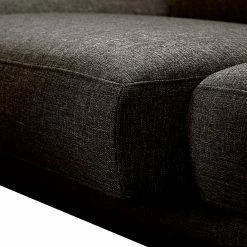Loftscape Ecksofa Silvano - Webstoff Braun-Schwarz - Longchair davorstehend rechts - mit 1 Kopfstütze -WOHNZIMMERMÖBEL Verkäufe ecksofa silvano webstoff braun schwarz longchair davorstehend rechts 514711