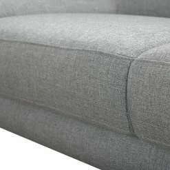 Loftscape Ecksofa Silvano - Webstoff Grau - Longchair davorstehend links - Mit 1 Kopfstütze -WOHNZIMMERMÖBEL Verkäufe ecksofa silvano webstoff grau longchair davorstehend links 514199