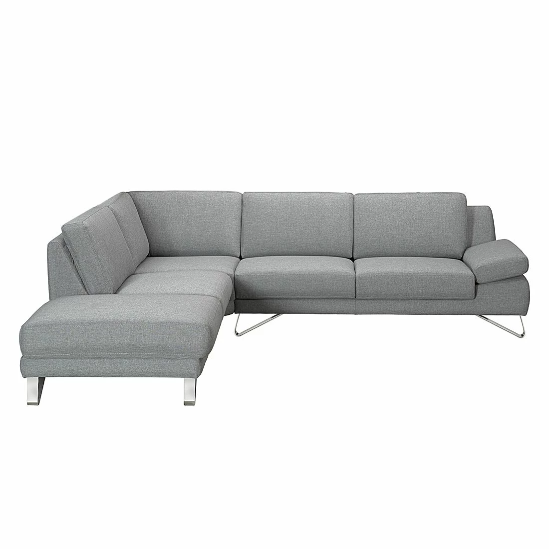 Loftscape Ecksofa Silvano I Webstoff - Grau - Longchair davorstehend links - Ohne Kopfstütze 3 Loftscape Ecksofa Silvano I Webstoff - Grau - Longchair davorstehend links - Ohne Kopfstütze – Bild 3