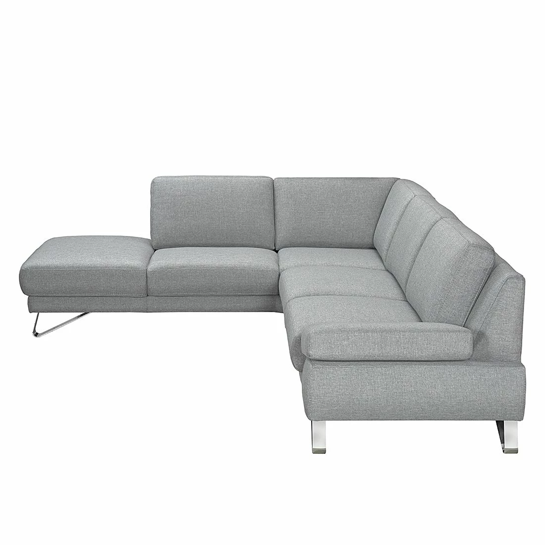 Loftscape Ecksofa Silvano I Webstoff - Grau - Longchair davorstehend links - Ohne Kopfstütze 2 Loftscape Ecksofa Silvano I Webstoff - Grau - Longchair davorstehend links - Ohne Kopfstütze – Bild 2