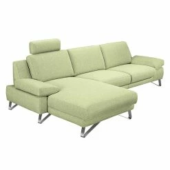 Loftscape Ecksofa Silvano - Webstoff Grün - Longchair davorstehend links - ohne Kopfstütze -WOHNZIMMERMÖBEL Verkäufe ecksofa silvano webstoff gruen longchair davorstehend links 514142