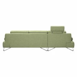 Loftscape Ecksofa Silvano - Webstoff Grün - Longchair davorstehend links - ohne Kopfstütze -WOHNZIMMERMÖBEL Verkäufe ecksofa silvano webstoff gruen longchair davorstehend links 514144