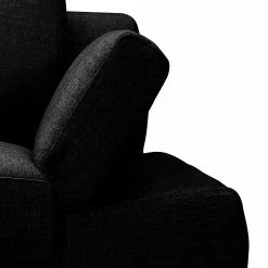Loftscape Ecksofa Silvano - Webstoff Schwarz - Longchair davorstehend rechts - ohne Kopfstütze -WOHNZIMMERMÖBEL Verkäufe ecksofa silvano webstoff schwarz longchair davorstehend rechts 514696
