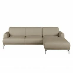 Fredriks Ecksofa Sisto II Echtleder - Taupe - Longchair davorstehend rechts -WOHNZIMMERMÖBEL Verkäufe ecksofa sisto ii echtleder longchair davorstehend rechts taupe 3609041