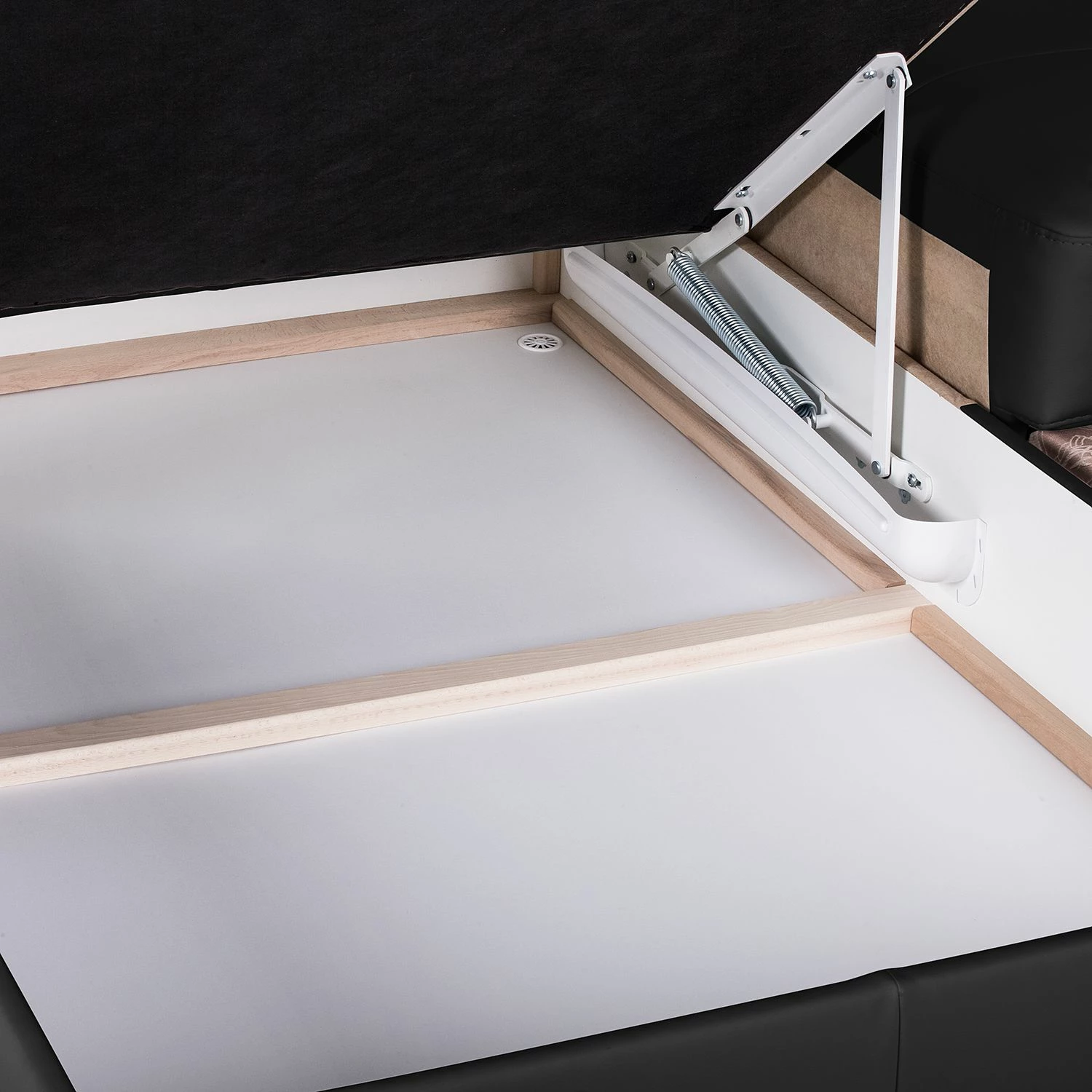 Loftscape Ecksofa Tuja Kunstleder - Schwarz - Longchair davorstehend links 20 Loftscape Ecksofa Tuja Kunstleder - Schwarz - Longchair davorstehend links – Bild 20