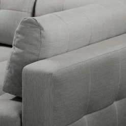 Fredriks Ecksofa Upwell (mit Schlaffunktion) - Strukturstoff -WOHNZIMMERMÖBEL Verkäufe ecksofa upwell mit schlaffunktion strukturstoff ottomane davorstehend rechts platin 5051008