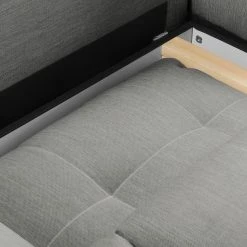 Fredriks Ecksofa Upwell (mit Schlaffunktion) - Strukturstoff -WOHNZIMMERMÖBEL Verkäufe ecksofa upwell mit schlaffunktion strukturstoff ottomane davorstehend rechts platin 5051012