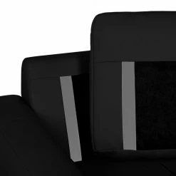 Loftscape Ecksofa Venezia - (mit Schlaffunktion / beidseitig montierbar) Echtleder - Schwarz -WOHNZIMMERMÖBEL Verkäufe ecksofa venezia mit schlaffunktion echtleder schwarz longchair davorstehend links 287603