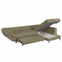 Roomscape Ecksofa Zechin (mit Schlaffunktion) - Webstoff - Latte Macchiato - Ottomane davorstehend rechts -WOHNZIMMERMÖBEL Verkäufe ecksofa zechin mit schlaffunktion webstoff ottomane davorstehend rechts latte macchiato 4193248