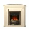 Montreux Elektro-Eckkamin Georgia - Cremeweiß