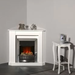 Montreux Elektro-Eckkamin Louisiana - Weiß -WOHNZIMMERMÖBEL Verkäufe elektroeckkamin louisiana weiss 4169528