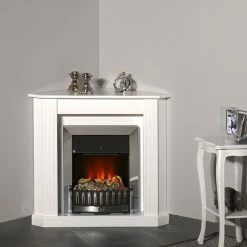 Montreux Elektro-Eckkamin Louisiana - Weiß -WOHNZIMMERMÖBEL Verkäufe elektroeckkamin louisiana weiss 4169532