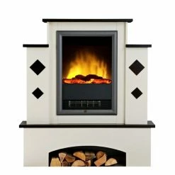 Montreux Elektrokamin Calabria - Cremeweiß/Havannabraun -WOHNZIMMERMÖBEL Verkäufe elektrokamin calabria cremeweiss havannabraun 1923602