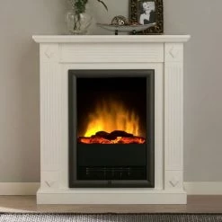Montreux Elektrokamin Götte - Weiß -WOHNZIMMERMÖBEL Verkäufe elektrokamin goette brillantweiss lackiert 1923330