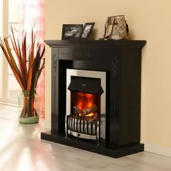 Montreux Elektrokamin Missouri - Schwarz/Grau marmoriert -WOHNZIMMERMÖBEL Verkäufe elektrokamin missouri schwarz grau marmoriert 4168876