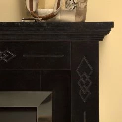 Montreux Elektrokamin Missouri - Schwarz/Grau marmoriert -WOHNZIMMERMÖBEL Verkäufe elektrokamin missouri schwarz grau marmoriert 4168904