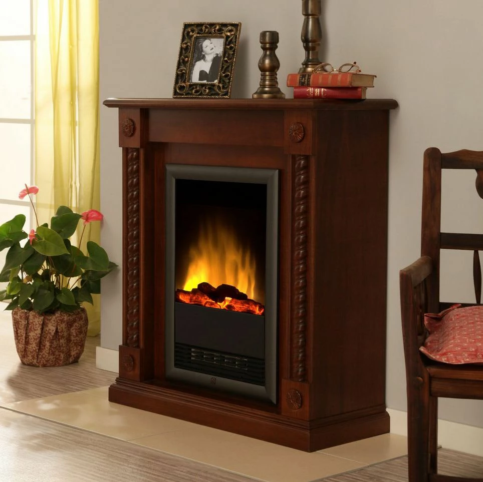 Montreux Elektrokamin Mode - Nußbaum antik 2 Montreux Elektrokamin Mode - Nußbaum antik – Bild 2