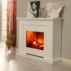 Montreux Elektrokamin Suares - Weiß -WOHNZIMMERMÖBEL Verkäufe elektrokamin suares weiss 3476249