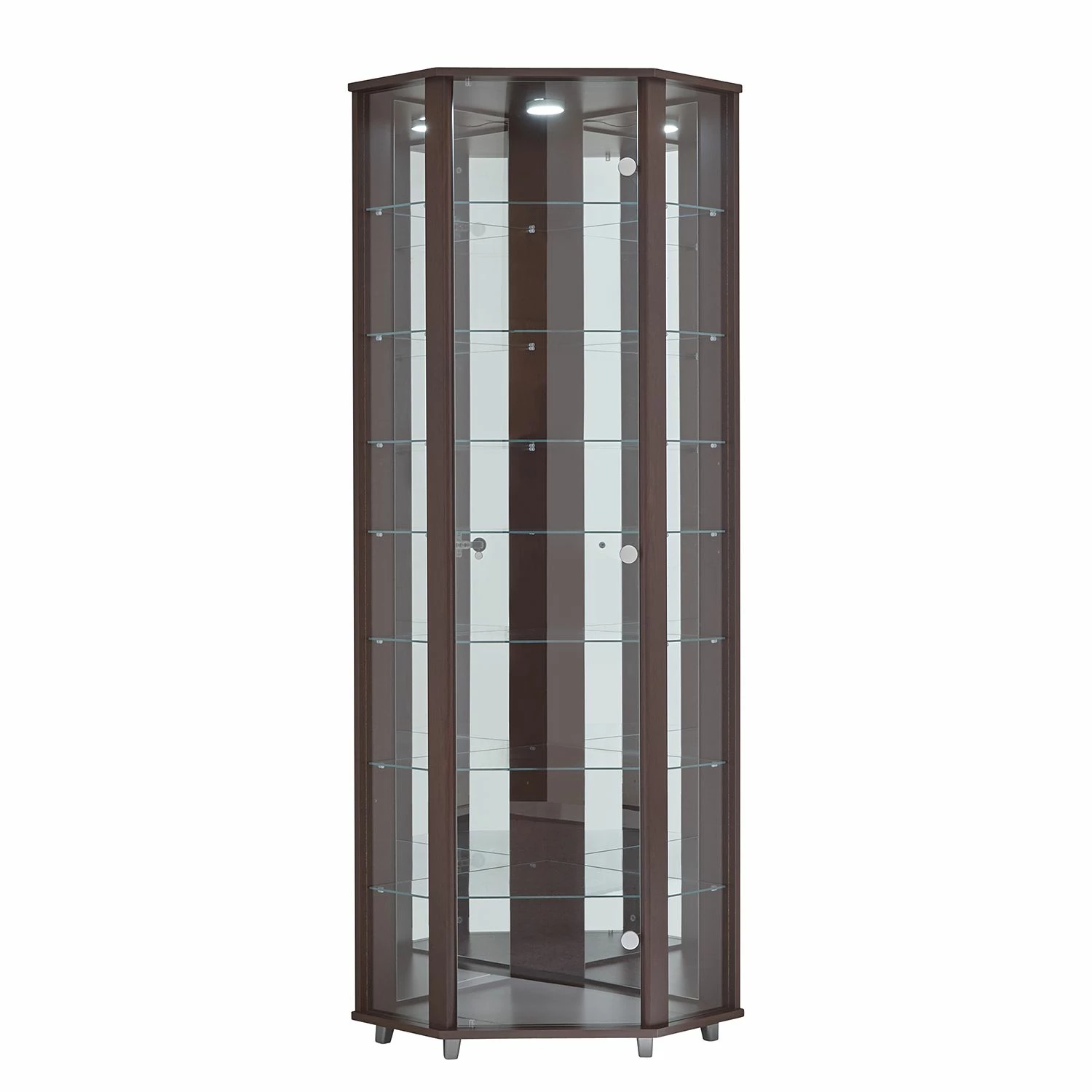 Fredriks Eckvitrine Amalia II - Wenge Dekor 1 Fredriks Eckvitrine Amalia II - Wenge Dekor