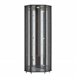 Fredriks Eckvitrine Amalia I - Inkl. Beleuchtung - Schwarz
