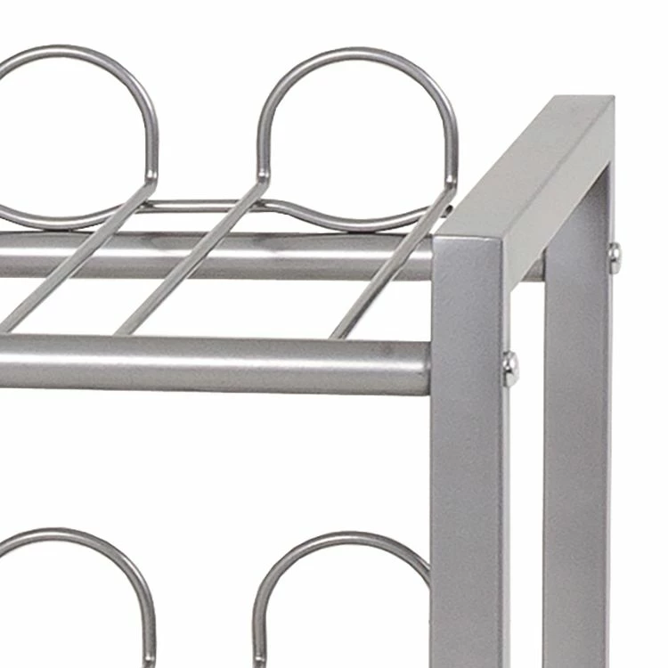 Home Design Flaschenregal Dundalk 0,5l II - Alufarbig 3 Home Design Flaschenregal Dundalk 0,5l II - Alufarbig – Bild 3