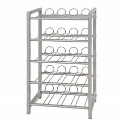 Home Design Flaschenregal Dundalk 0,5l - Alufarbig