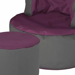 SITTING POINT Fußhocker Bebop Scuba - Aubergine -WOHNZIMMERMÖBEL Verkäufe fusshocker dotcom bebop scuba aubergine 1067454
