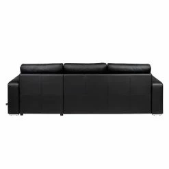 Fredriks Ecksofa Gigilio (mit Schlaffunktion) - Kunstleder Schwarz - Longchair beidseitig montierbar -WOHNZIMMERMÖBEL Verkäufe giglio ecksofa ottomane rechts mit schlaffunktion kunstleder schwarz 1304594